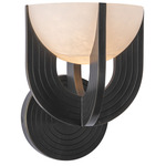 Colette Wall Sconce - Urban Bronze / Alabaster