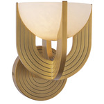 Colette Wall Sconce - Vintage Brass / Alabaster
