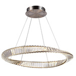 Stella Color-Select Pendant - Satin Nickel / Crystal