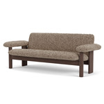 Brasilia Sofa - Dark Stained Oak / Sahara Sheepskin