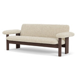 Brasilia Sofa - Dark Stained Oak / Natural Sheepskin