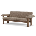 Brasilia Sofa - Oiled Walnut / Sahara Sheepskin