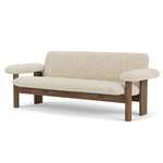 Brasilia Sofa - Oiled Walnut / Natural Sheepskin