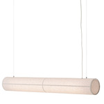Hashira Linear Pendant - Black / Raw Linen
