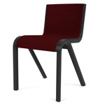 Ready Upholstered Dining Chair - Black Stained Oak / Red Baru