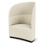 Tearoom High Back Lounge Chair - Black / White Baru