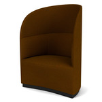 Tearoom High Back Lounge Chair - Black / Gold Baru