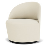 Tearoom Swivel Lounge Chair - Black / White Baru