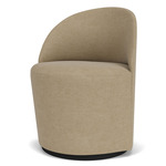Tearoom Swivel Side Chair - Black / Beige Boucle