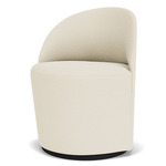 Tearoom Swivel Side Chair - Black / White Baru