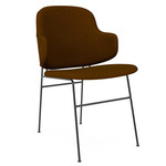 Penguin Upholstered Dining Chair - Black / Gold Baru