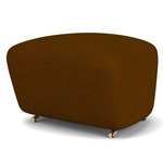 The Tired Man Footstool - Dark Stained Oak / Gold Baru