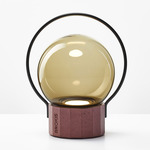 Sfera Portable Table Lamp - Smoke Brown / Black / Terracotta Concrete
