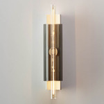 Overlay Wall Sconce - White Concrete / Smoke Grey