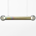 Prisma Linear Pendant - Yellow Zinc / Smoke Grey
