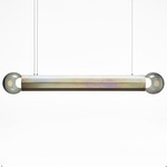 Prisma Linear Pendant - Yellow Zinc / Smoke Grey