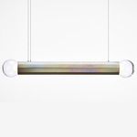 Prisma Linear Pendant - Yellow Zinc / Transparent