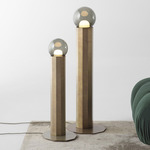 Prisma Floor Lamp - Yellow Zinc / Smoke Grey