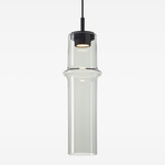 Bamboo Forest Pendant - Black Anodized / Light Smoke Grey