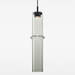 Bamboo Forest Pendant - Black Anodized / Light Smoke Grey