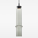 Bamboo Forest Pendant - Black Anodized / Light Smoke Grey
