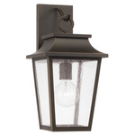Chandler Outdoor Wall Light - Oiled Bronze / Antique Glass