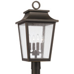 Chandler Outdoor Post Light - Oiled Bronze / Antique Glass