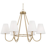 Julia Chandelier - Matte Brass / Soft White
