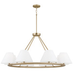 Parson Ring Chandelier - Matte Brass / Soft White