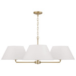 Parson Chandelier - Matte Brass / Soft White