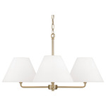 Parson Chandelier - Matte Brass / Soft White