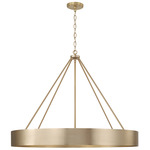 Weller Chandelier - Matte Brass / Matte Brass