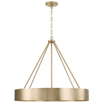 Weller Chandelier - Matte Brass / Matte Brass