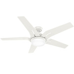 Correne Ceiling Fan with Light - Fresh White / White