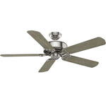 Panama DC Ceiling Fan - Brushed Nickel / Barnwood Blades