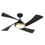 Vespucci Ceiling Fan with Light - Matte Black / Matte Black