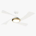 Vespucci Ceiling Fan with Light - Fresh White / White