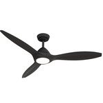 Surea Ceiling Fan - Matte Black / Black