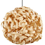 Bailey Pendant - Matte Black / Natural