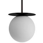 Burlat Pendant - Matte Black / White