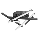 Carly Ceiling Light - Matte Black / White