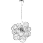 Charlize Pendant - Polished Chrome / Clear