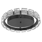 Camila Ceiling Light - Matte Black / Clear