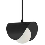 Cresent Pendant - Matte Black / White