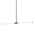 Corvette Horizontal Pendant - Matte Black / White