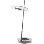 Finley Table Lamp - Satin Chrome / White