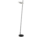Finley Floor Lamp - Matte Black / White