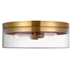 Fiona Ceiling Light - Aged Brass / Clear