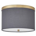 Frederica Ceiling Light - Aged Brass / Grey