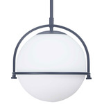 Paola Pendant - Matte Black / White